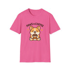 Paws & Coffee Corgi T-Shirt — Cute Dog Lover Coffee Tee
