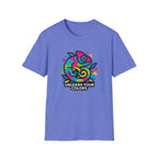 Unisex T-Shirt — 'Unleash Your Colors' Rainbow Chameleon Graphic Tee