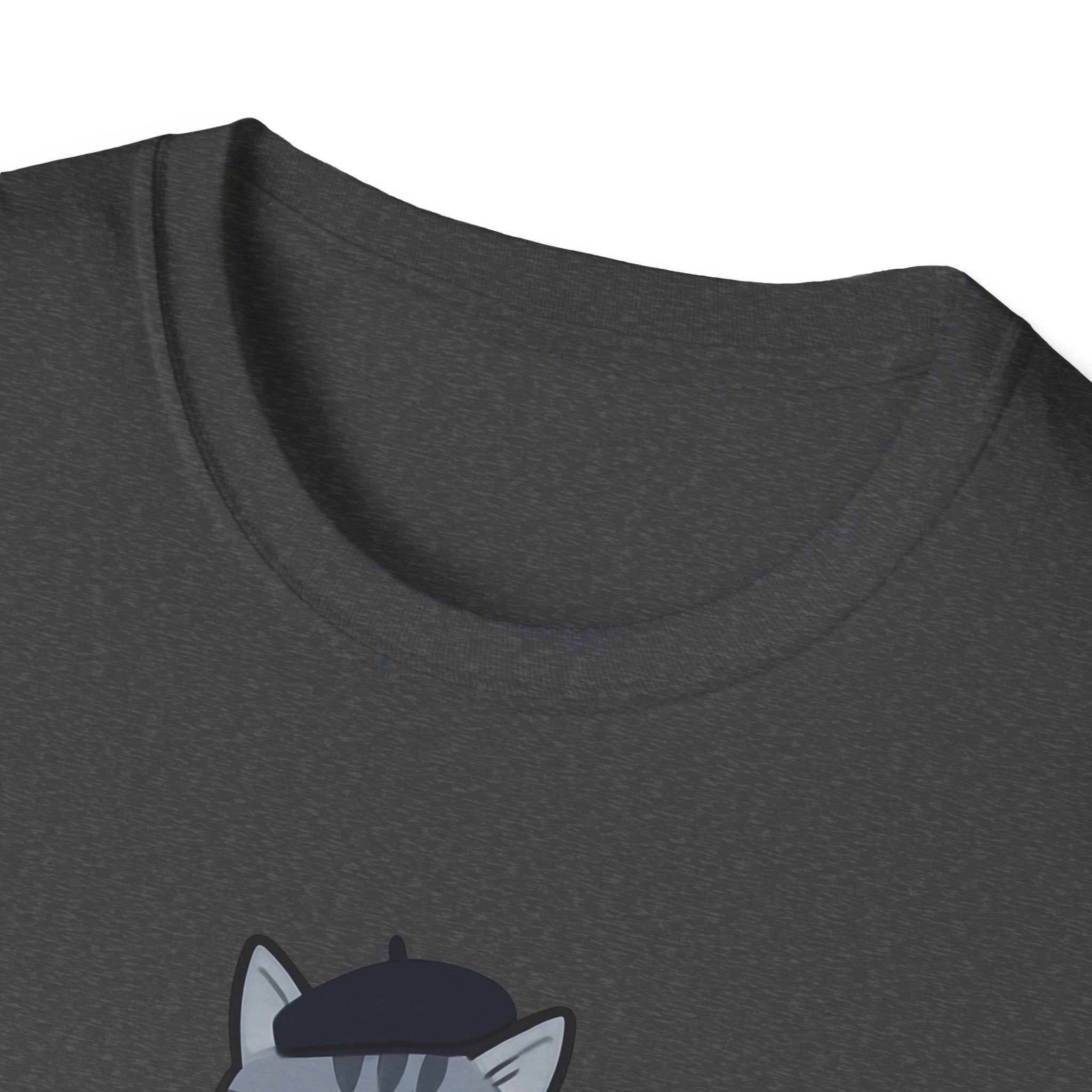 Artistic Catitude T-Shirt — Cute Gray Tabby Cat Graphic Tee