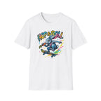 Hop & Roll Skateboard Bunny T-Shirt — Skateboarder Easter Graphic Tee