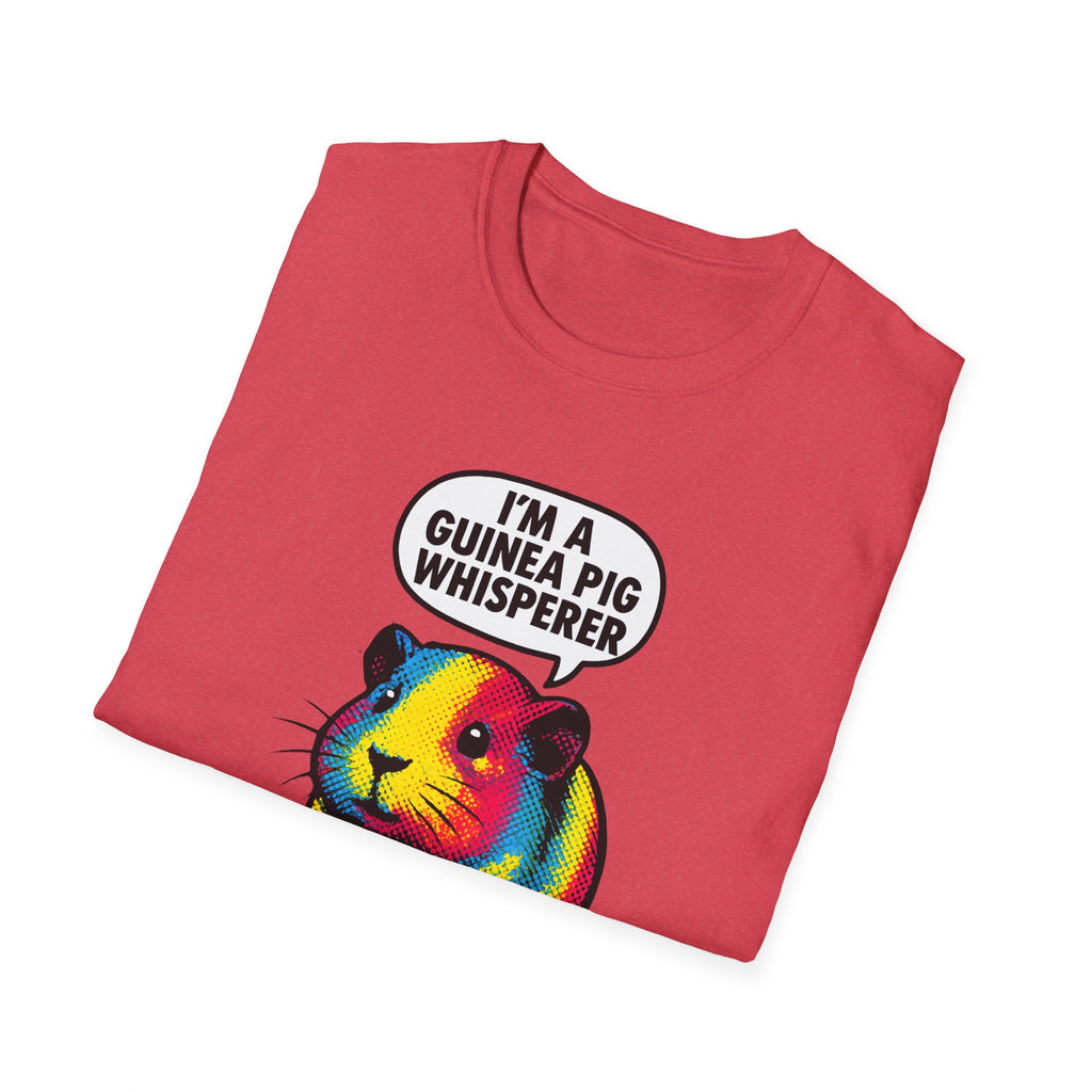 Guinea Pig Whisperer T‑Shirt — Colorful Rainbow Guinea Pig Tee