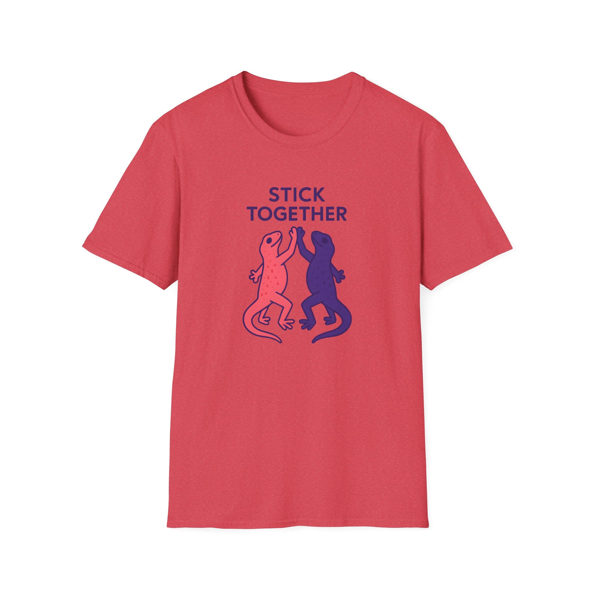 Stick Together Lizard T-Shirt — Cute Matching Gecko Tee