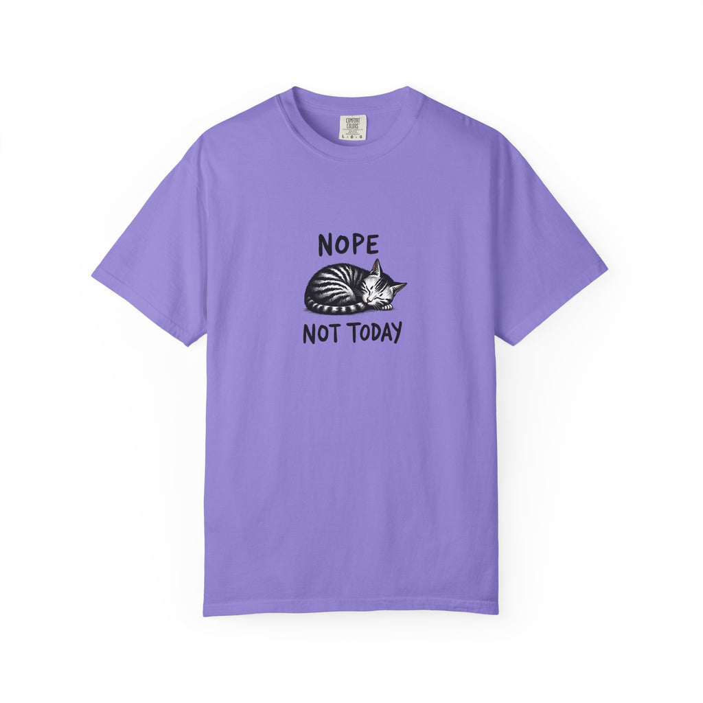 'Nope Not Today' Sleeping Cat Graphic Tee
