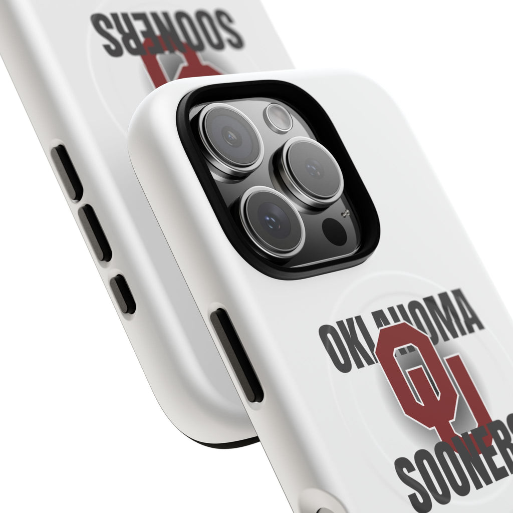 Oklahoma Sooners Tough Magnetic Phone Case — Durable Magnetic Snap-On College iPhone Cover