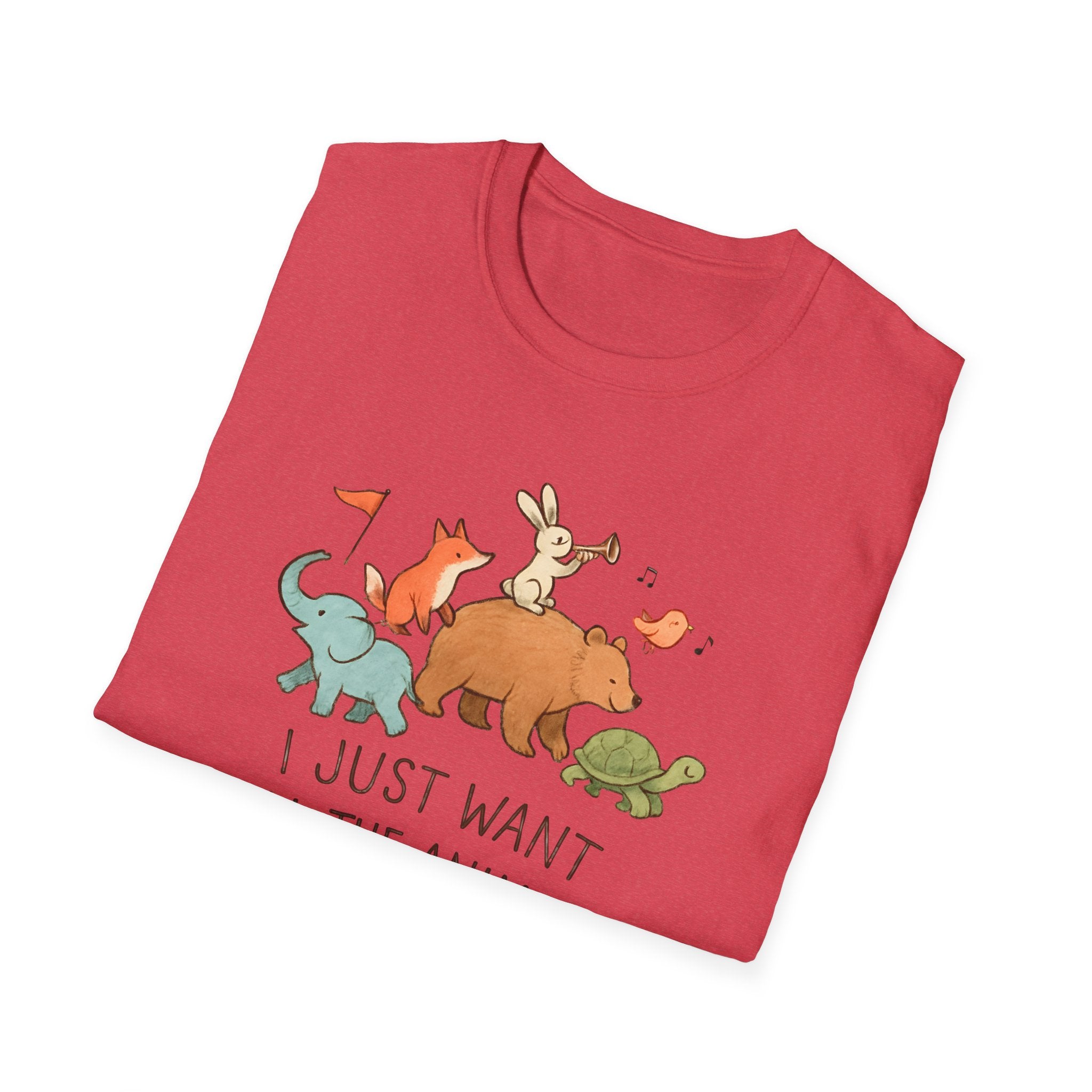 I Just Want All The Animals T-Shirt — Cute Animal Stack Tee for Animal Lovers