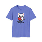 I Love My Cat Cute Cartoon Tee - Cat Lover Heart T-Shirt