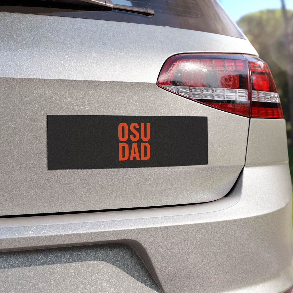 OSU Dad Car Magnet — Bold Orange College Pride Magnetic Decal
