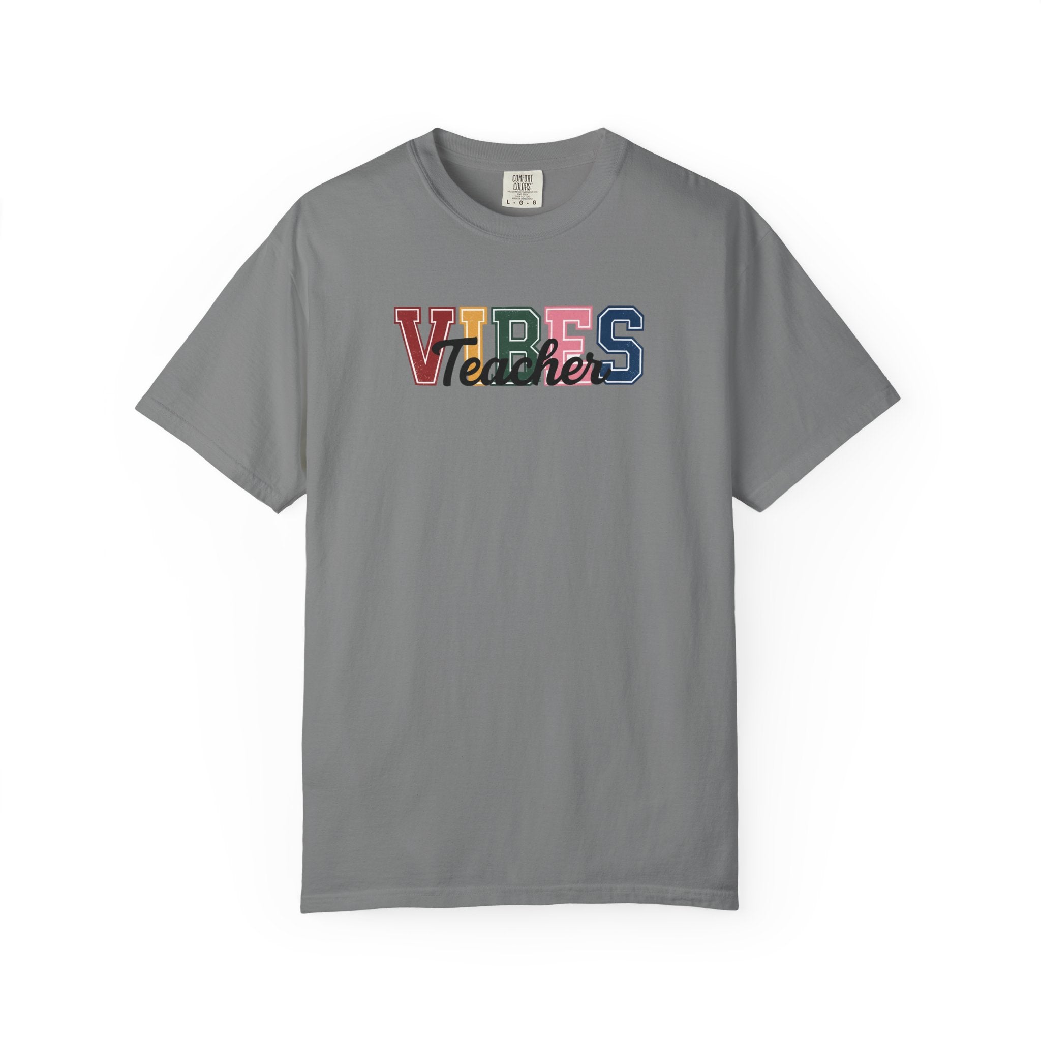 VIBES Teachers T-Shirt — Colorful Retro School Pride Tee