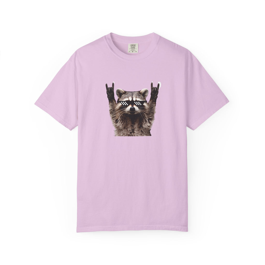 Rock On Raccoon T-Shirt — Cool Sunglasses Graphic Tee