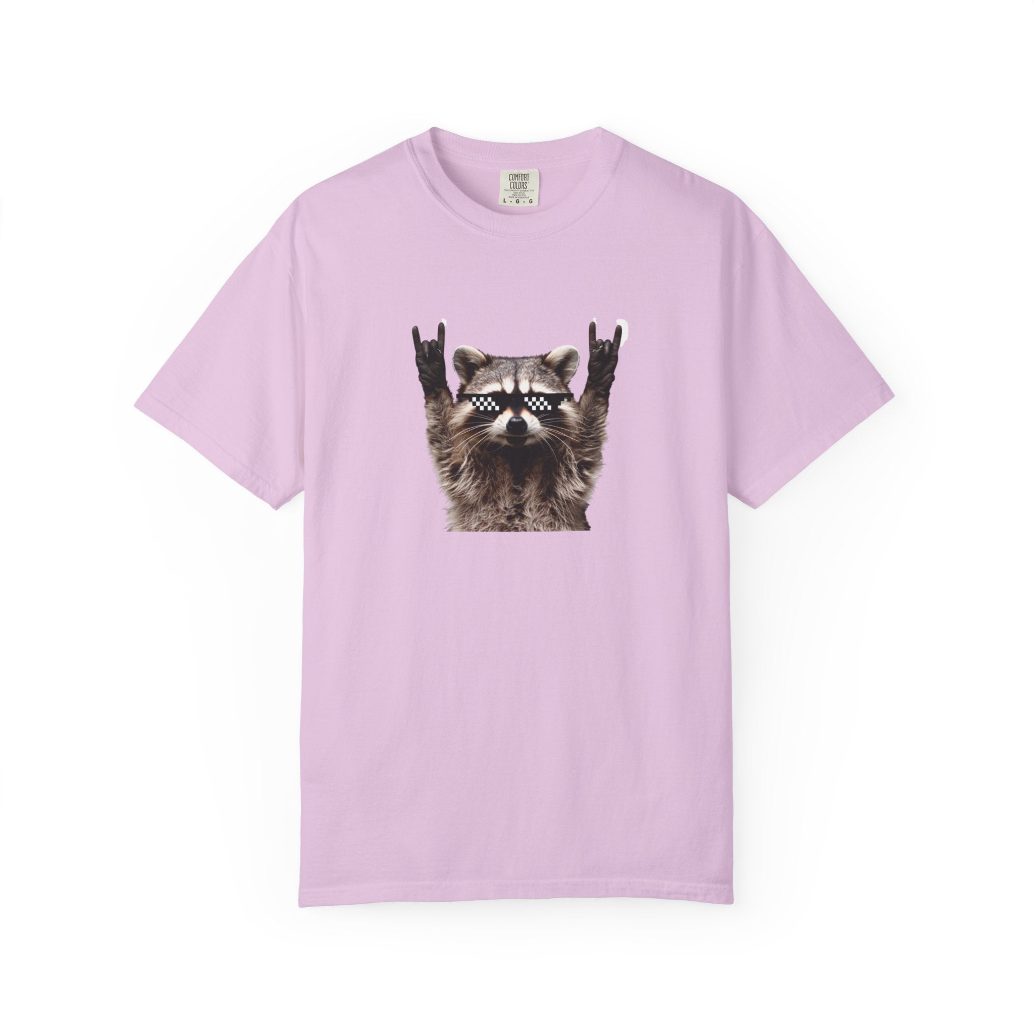 Rock On Raccoon T-Shirt — Cool Sunglasses Graphic Tee