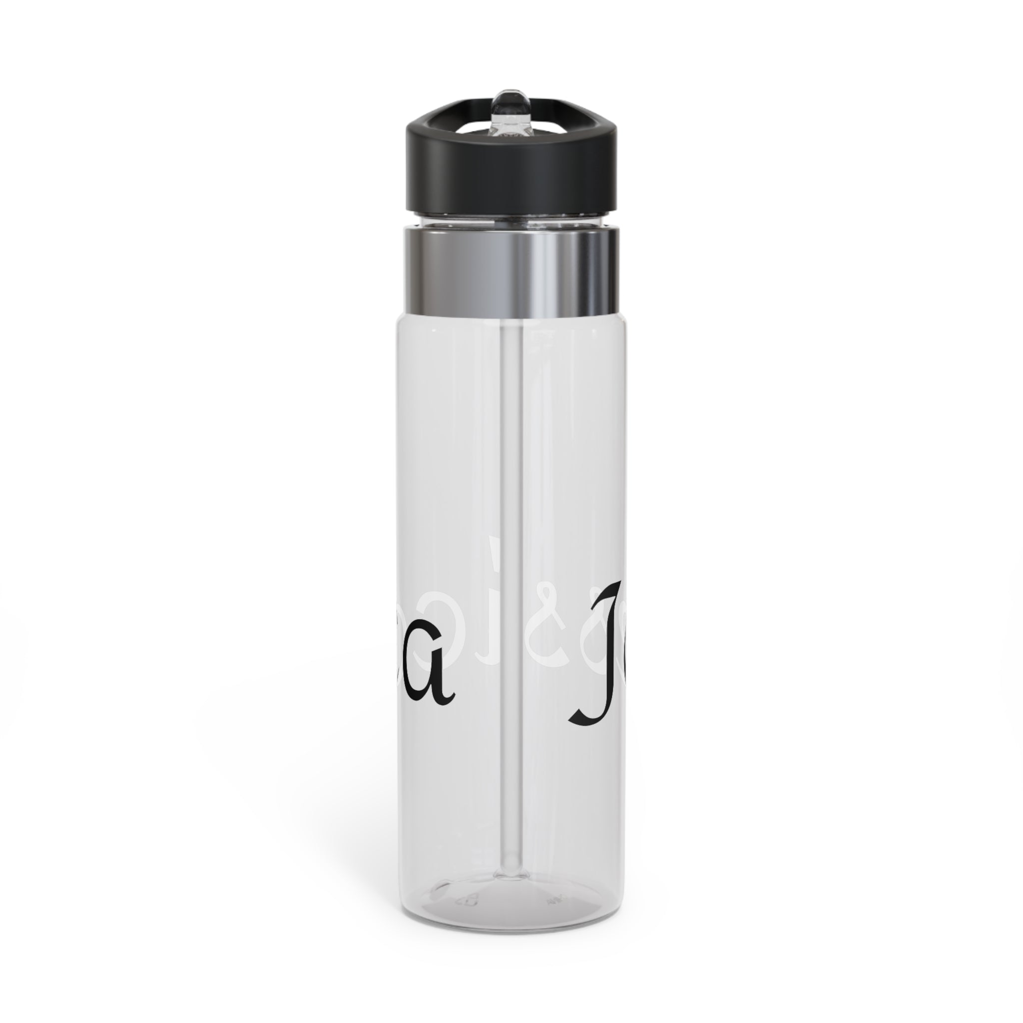 Kensington Tritan Sport Bottle — 20oz Personalized Clear Water Bottle (Classic Script)