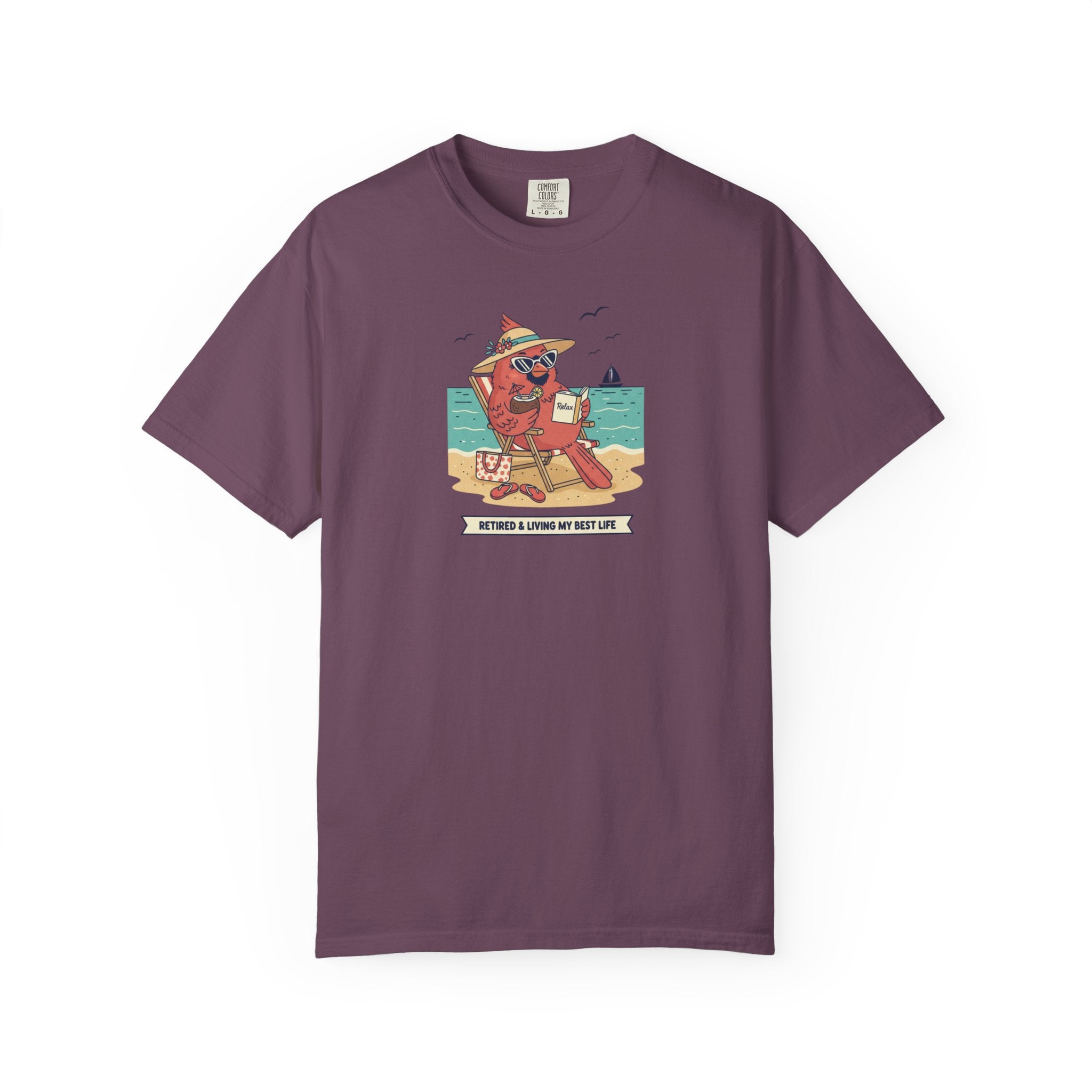 Beach Cardinal Relaxing T-Shirt — Retro Summer Tee
