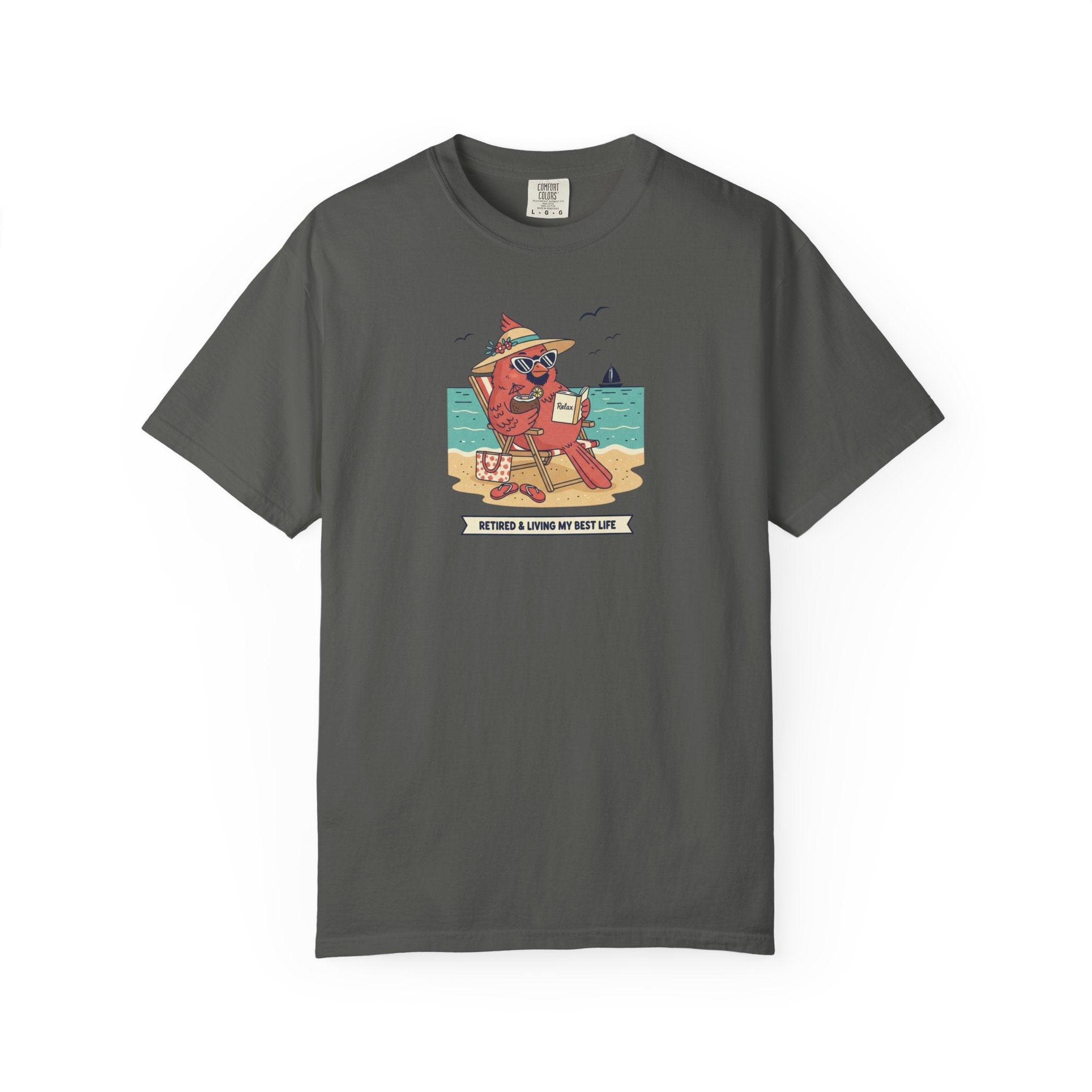 Beach Cardinal Relaxing T-Shirt — Retro Summer Tee