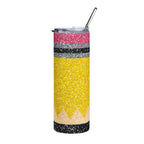 20oz Pencil Glitter Stainless Steel Tumbler Teacher Gift