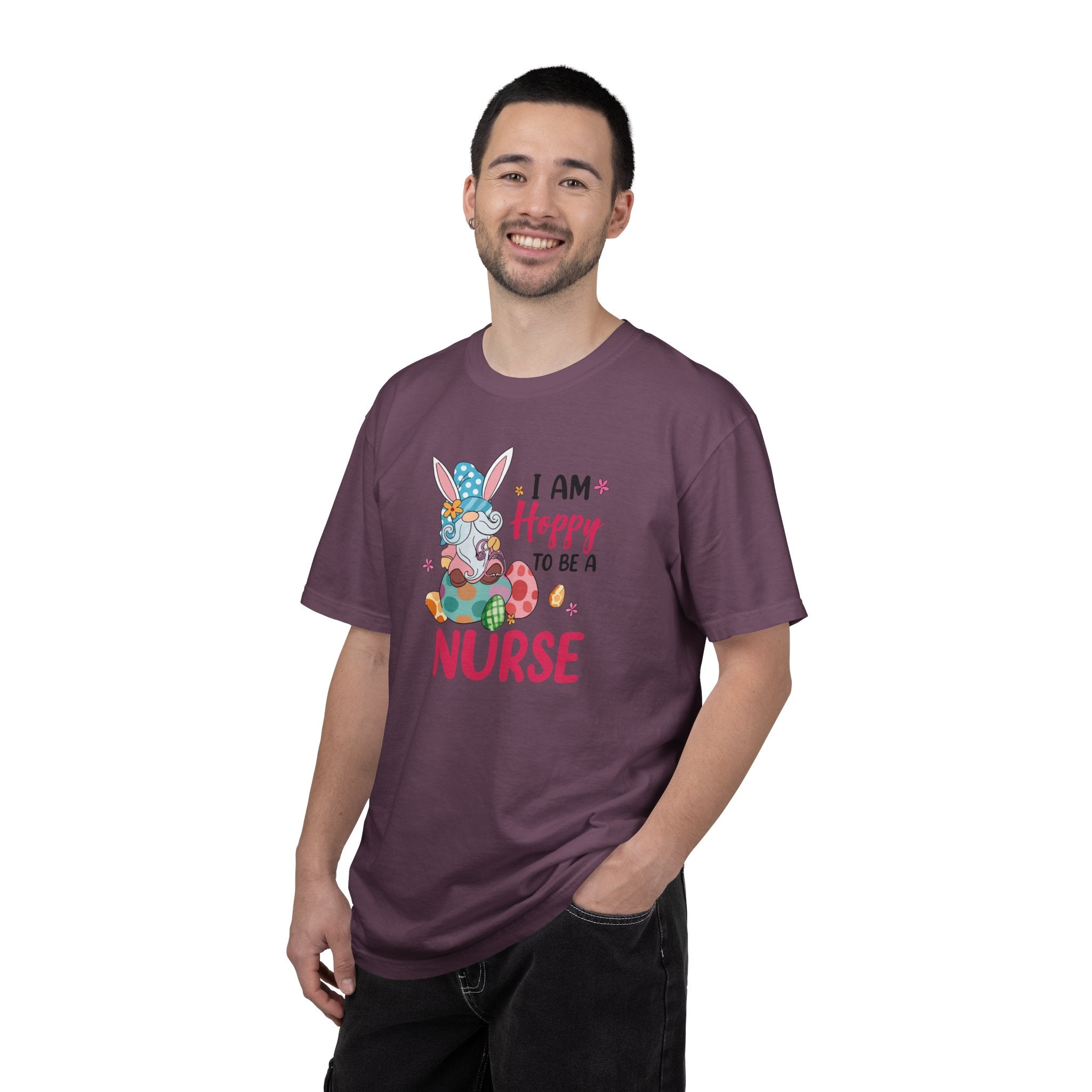 Nurse Bunny T-Shirt — "I Am Hoppy to Be a Nurse" Cute Easter Tee