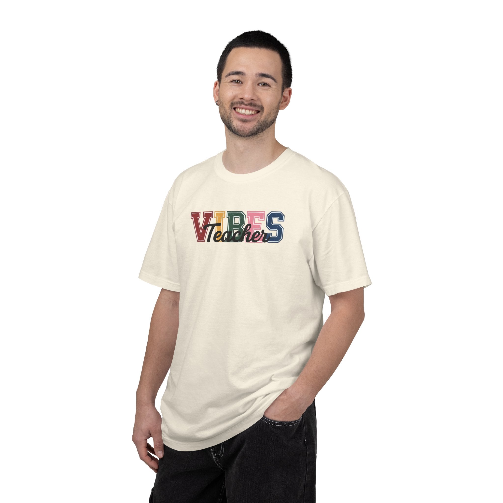 VIBES Teachers T-Shirt — Colorful Retro School Pride Tee