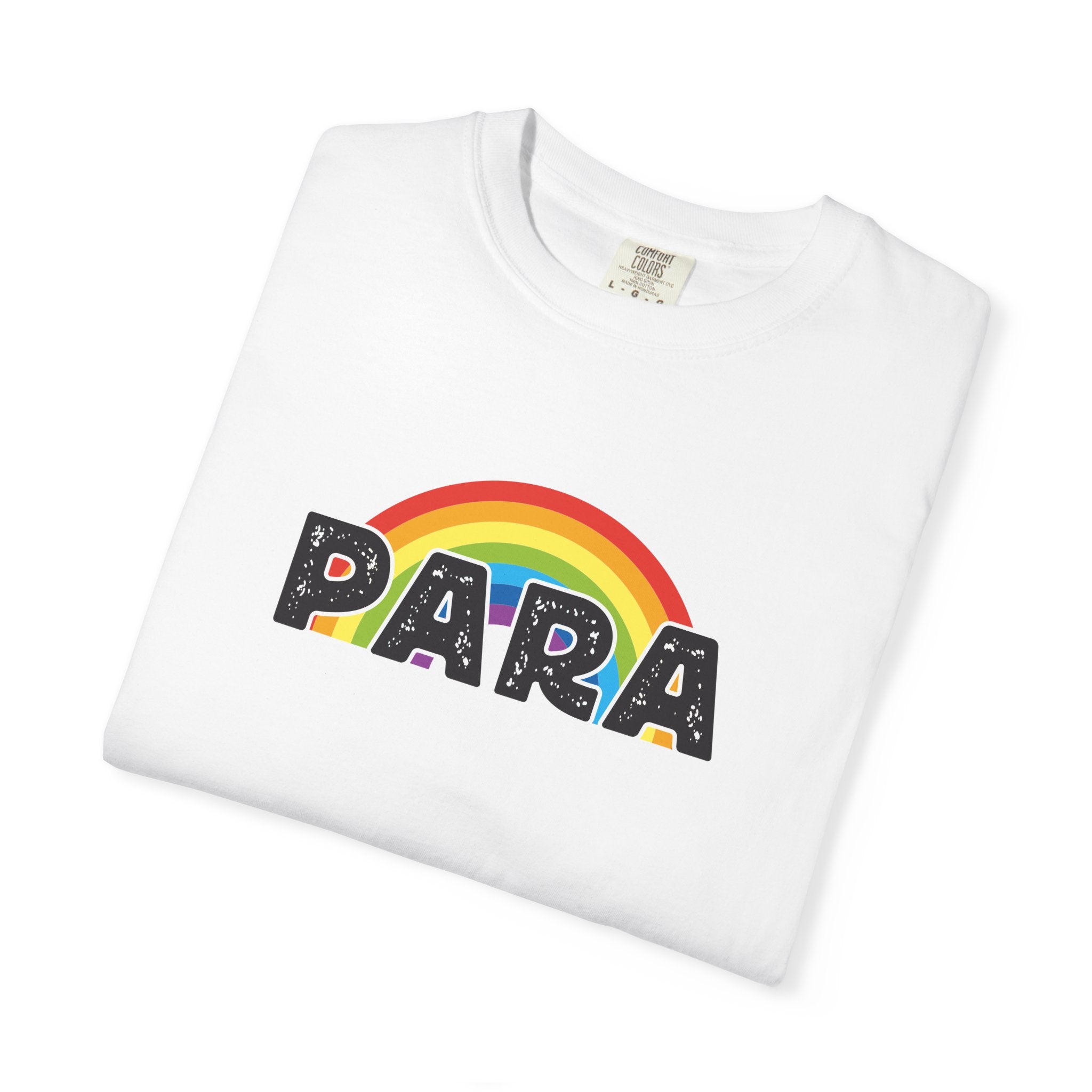 PARA Rainbow Graphic T-Shirt – Colorful Pride-Inspired Lettering