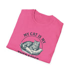Cat Therapist T-Shirt — "My Cat Is My Therapist" Funny Cat Lover Tee