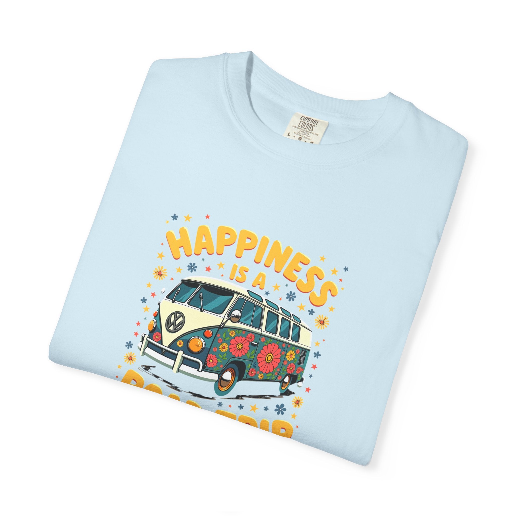 Road Trip T-Shirt — "Happiness Is A Road Trip" Vintage Camper Tee