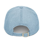 Embroidered Denim Hat "Summer Vibes Only" - Pink Flamingo Cap