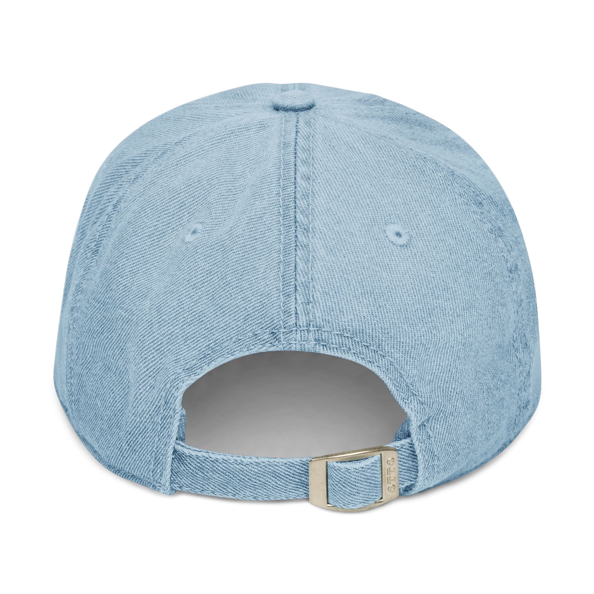 Embroidered Denim Hat "Summer Vibes Only" - Pink Flamingo Cap