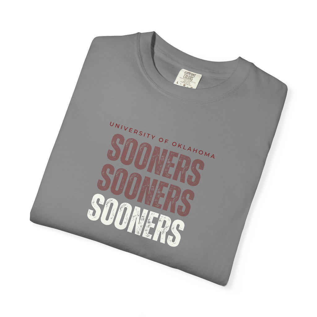 Sooners Stack T‑Shirt — University of Oklahoma Vintage Collegiate Tee