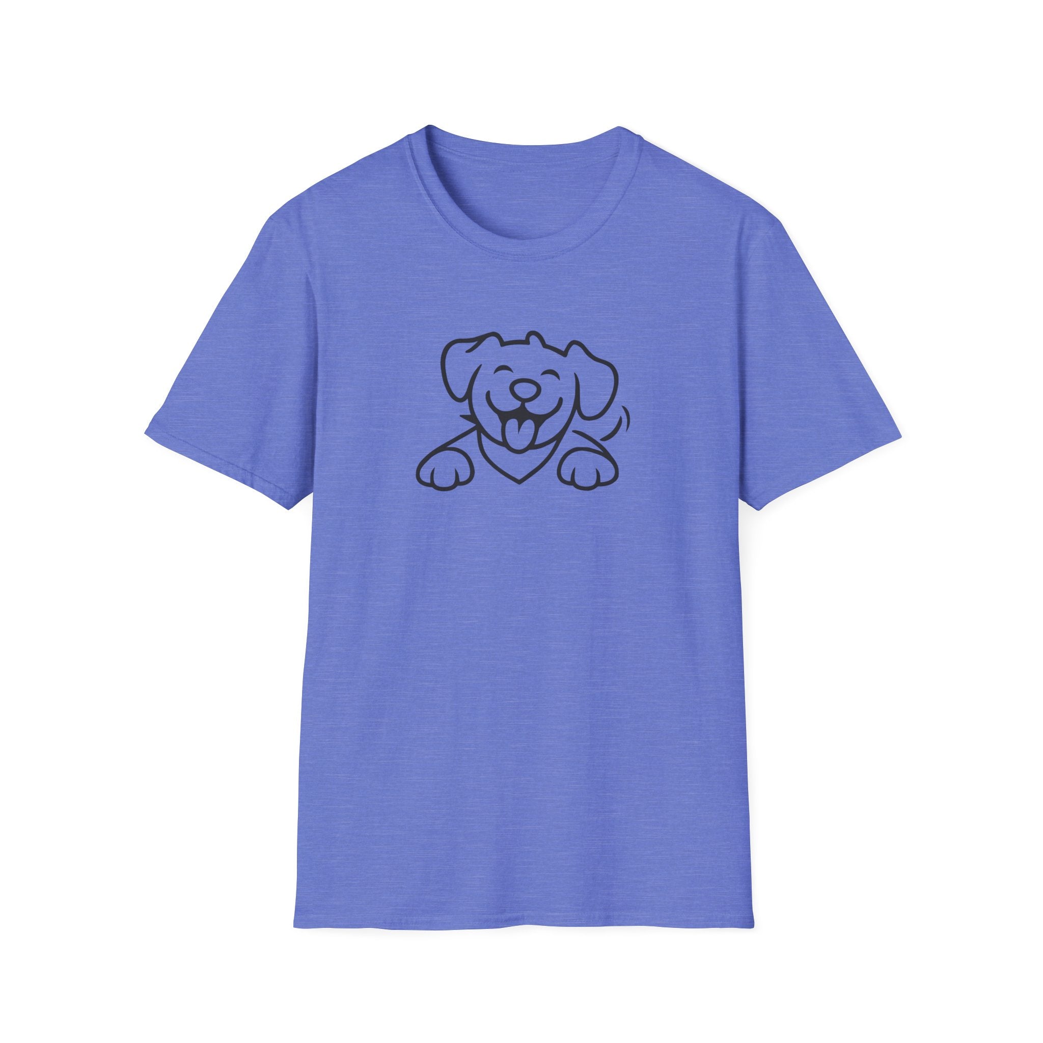 Dog Outline T-Shirt - Cute Happy Puppy Graphic Tee