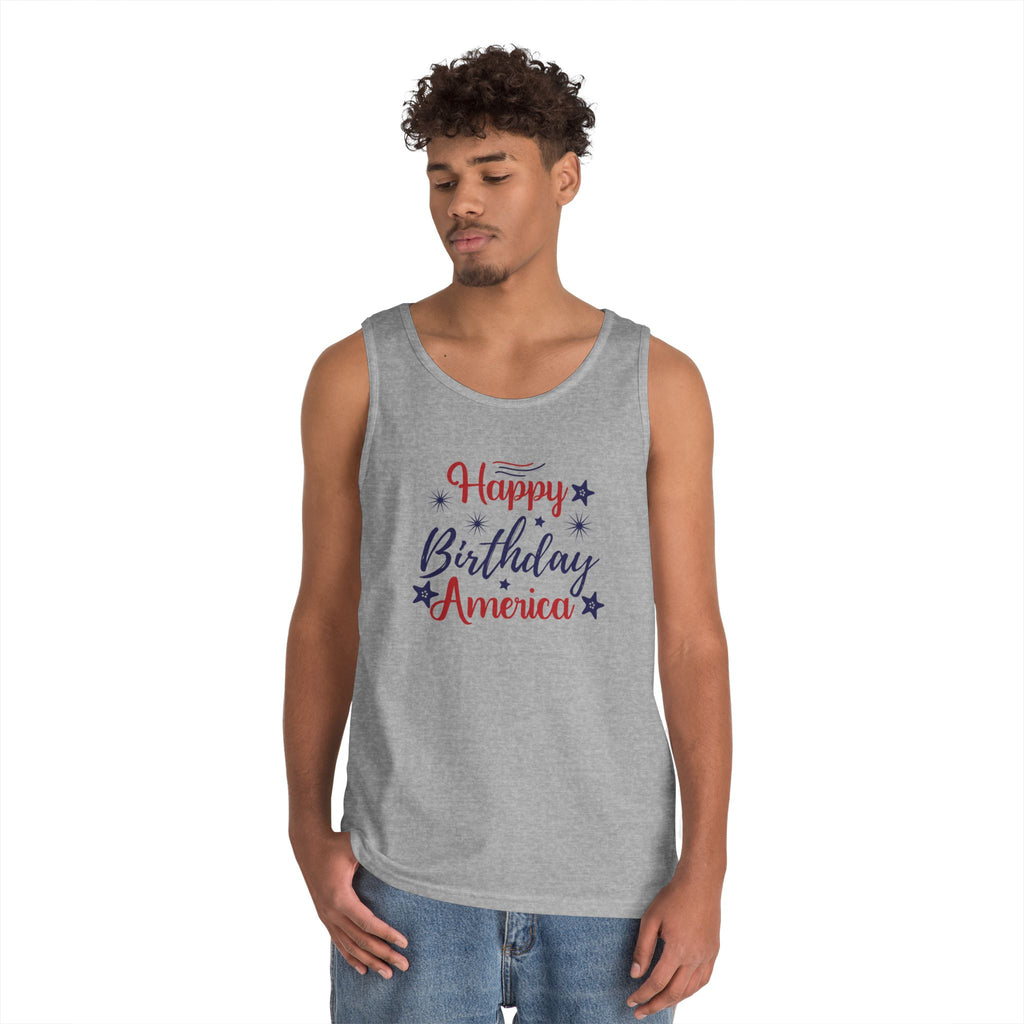 Patriotic "Happy Birthday America" Tank