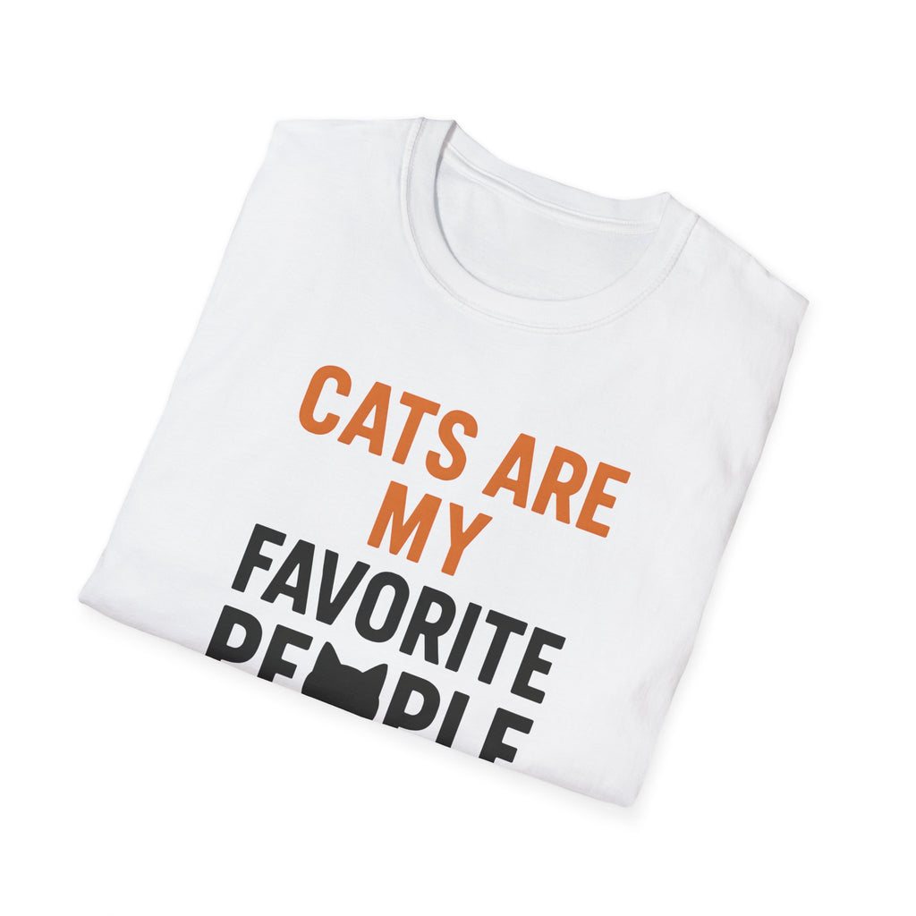 Cats Are My Favorite People T-Shirt — Funny Cat Lover Tee
