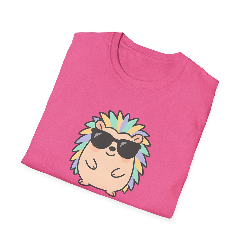 Feeling Sharp Hedgehog T-Shirt — Cute Sunglasses Prickly Cartoon Tee
