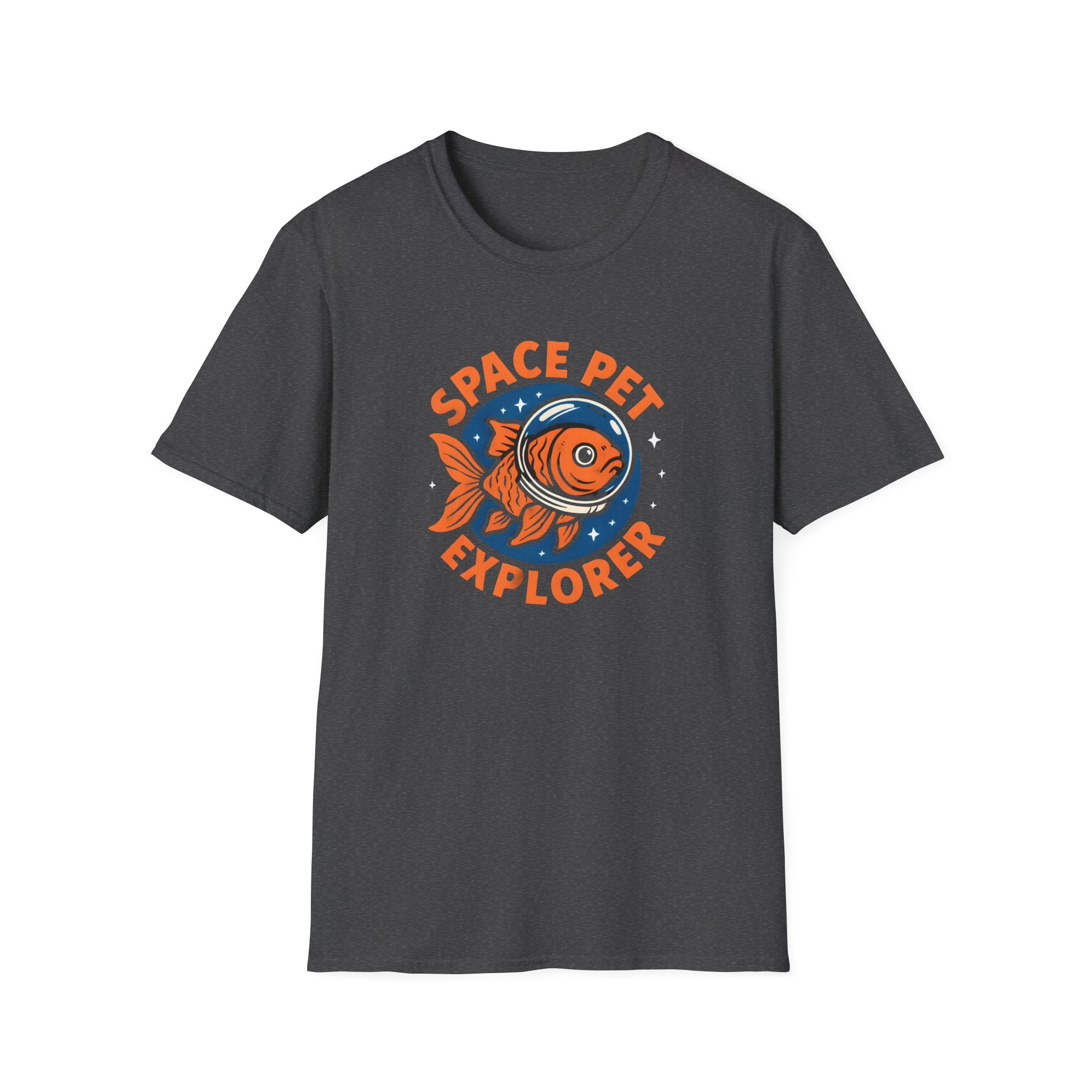 Space Pet Explorer T-Shirt — Retro Astronaut Goldfish Tee