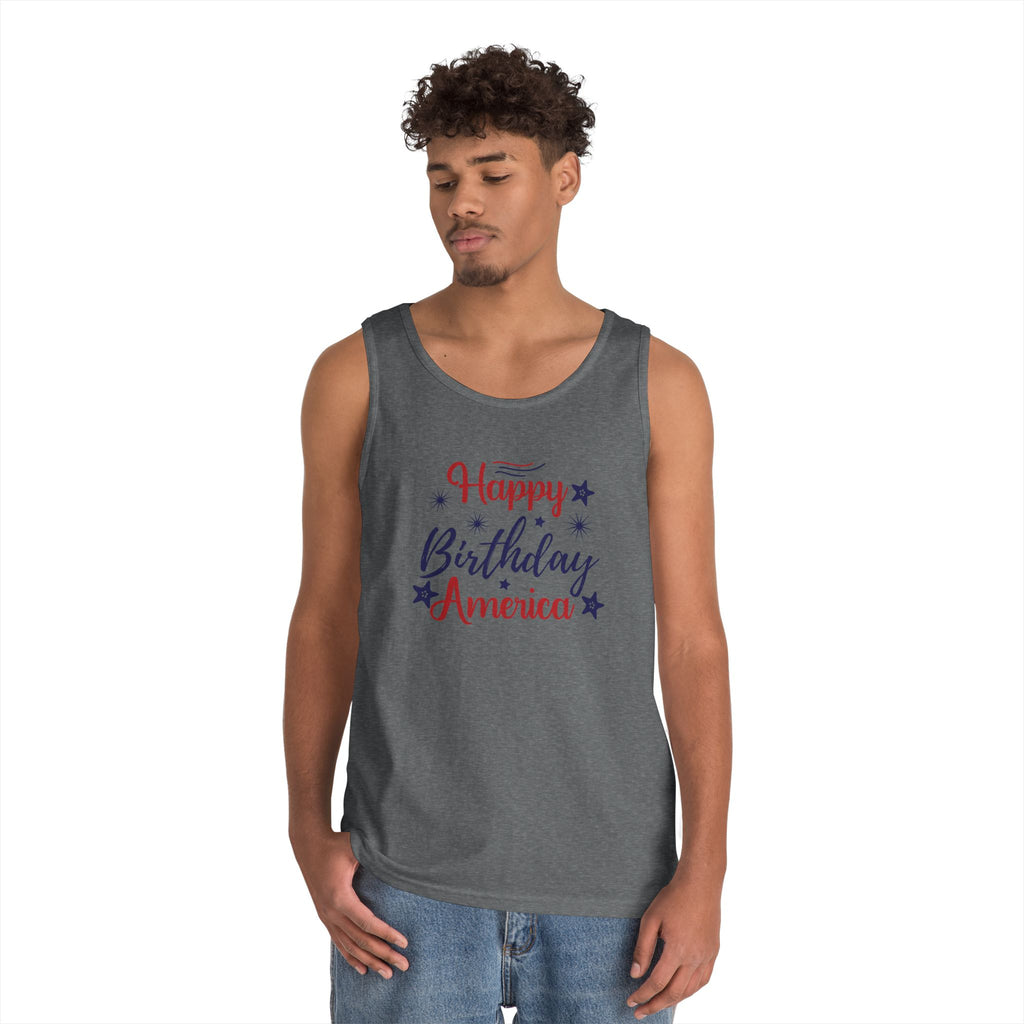 Patriotic "Happy Birthday America" Tank
