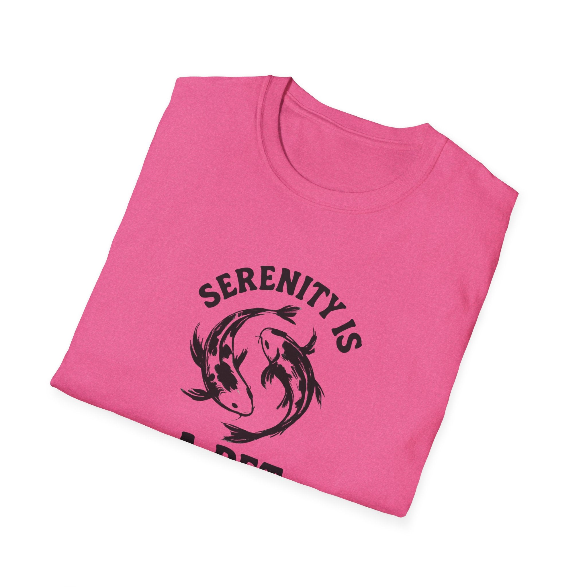 Serenity Is a Pet T-Shirt — Relaxing Koi Fish Design for Pet Lovers