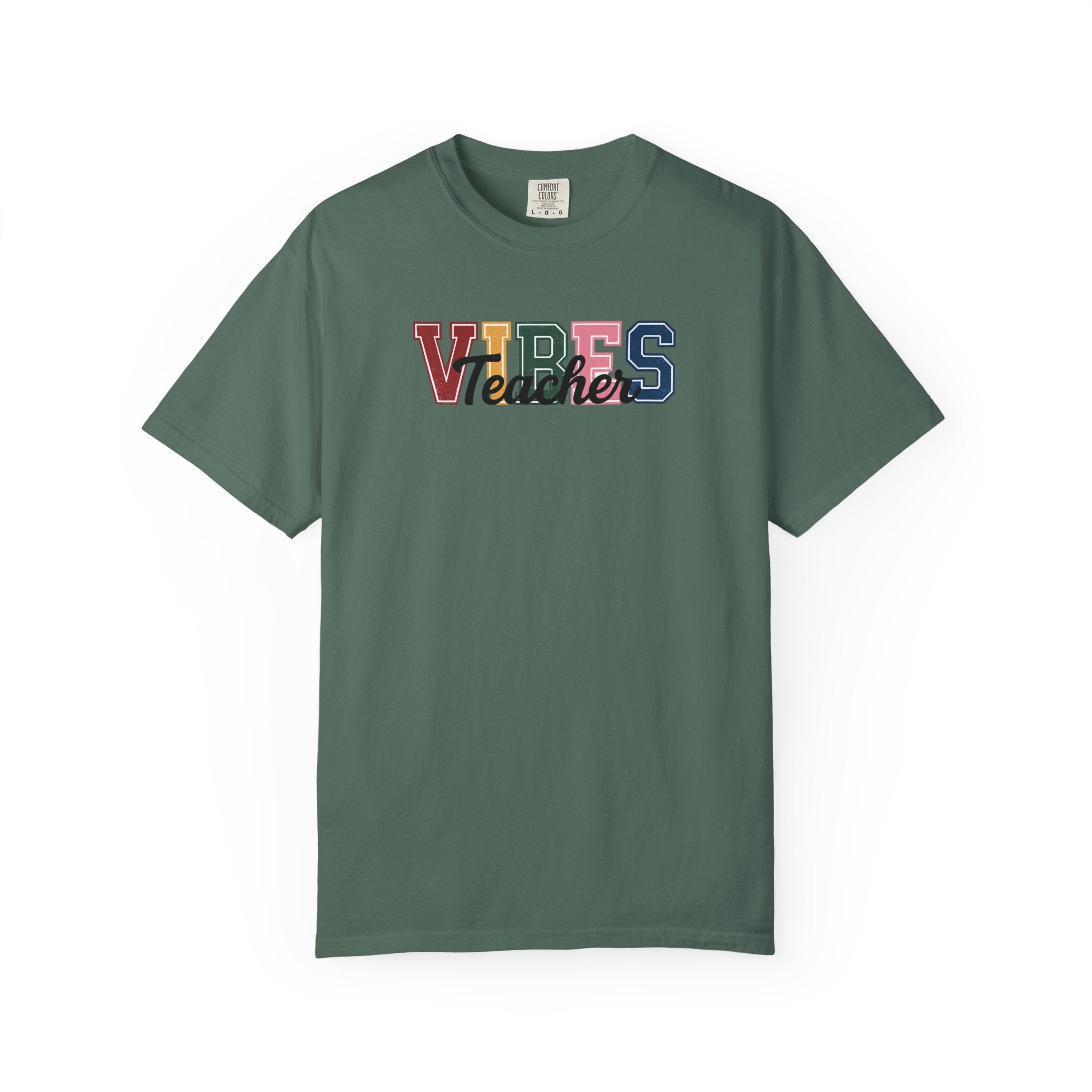VIBES Teachers T-Shirt — Colorful Retro School Pride Tee