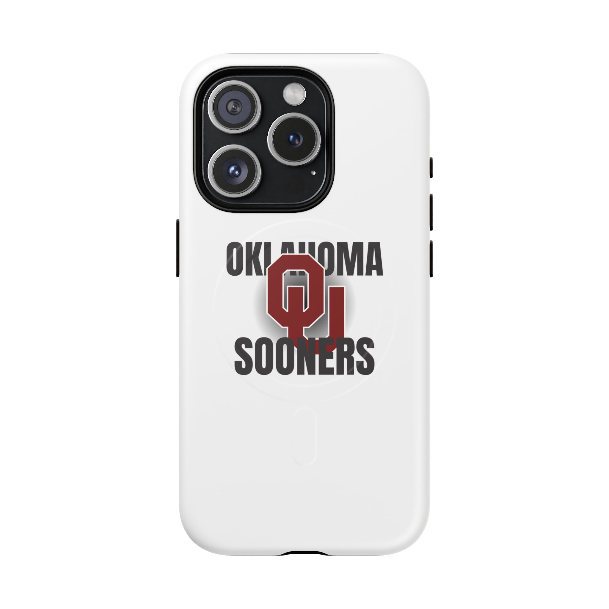 Oklahoma Sooners Tough Magnetic Phone Case — Durable Magnetic Snap-On College iPhone Cover