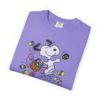 Easter Snoopy T-Shirt — "Happy Easter" Cartoon Egg Hunt Tee