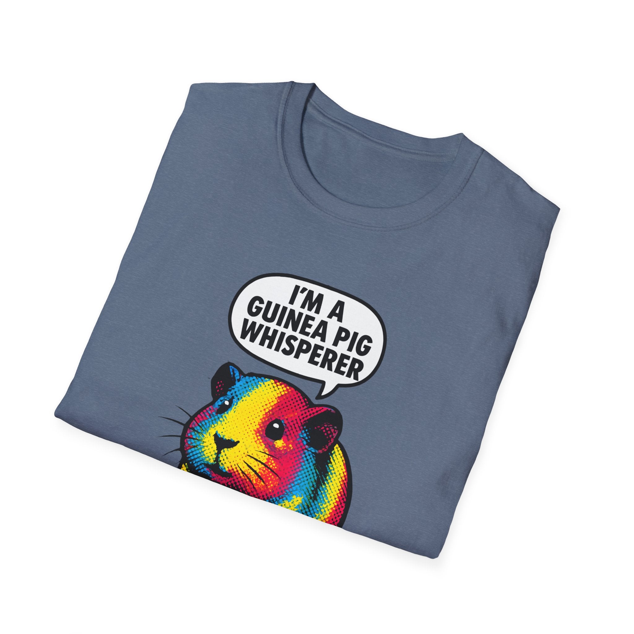 Guinea Pig Whisperer T‑Shirt — Colorful Rainbow Guinea Pig Tee