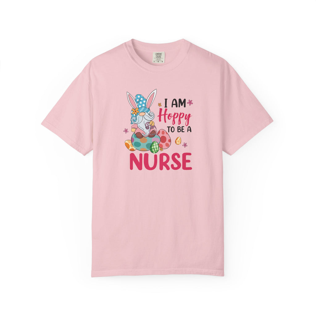 Nurse Bunny T-Shirt — "I Am Hoppy to Be a Nurse" Cute Easter Tee