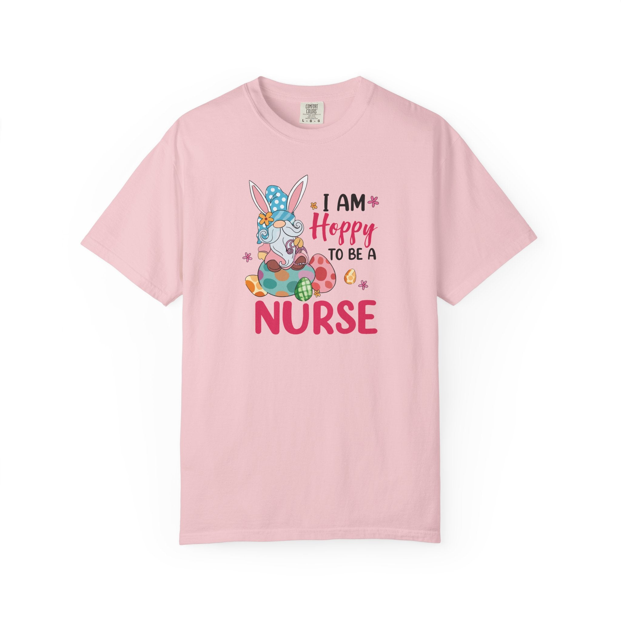 Nurse Bunny T-Shirt — "I Am Hoppy to Be a Nurse" Cute Easter Tee