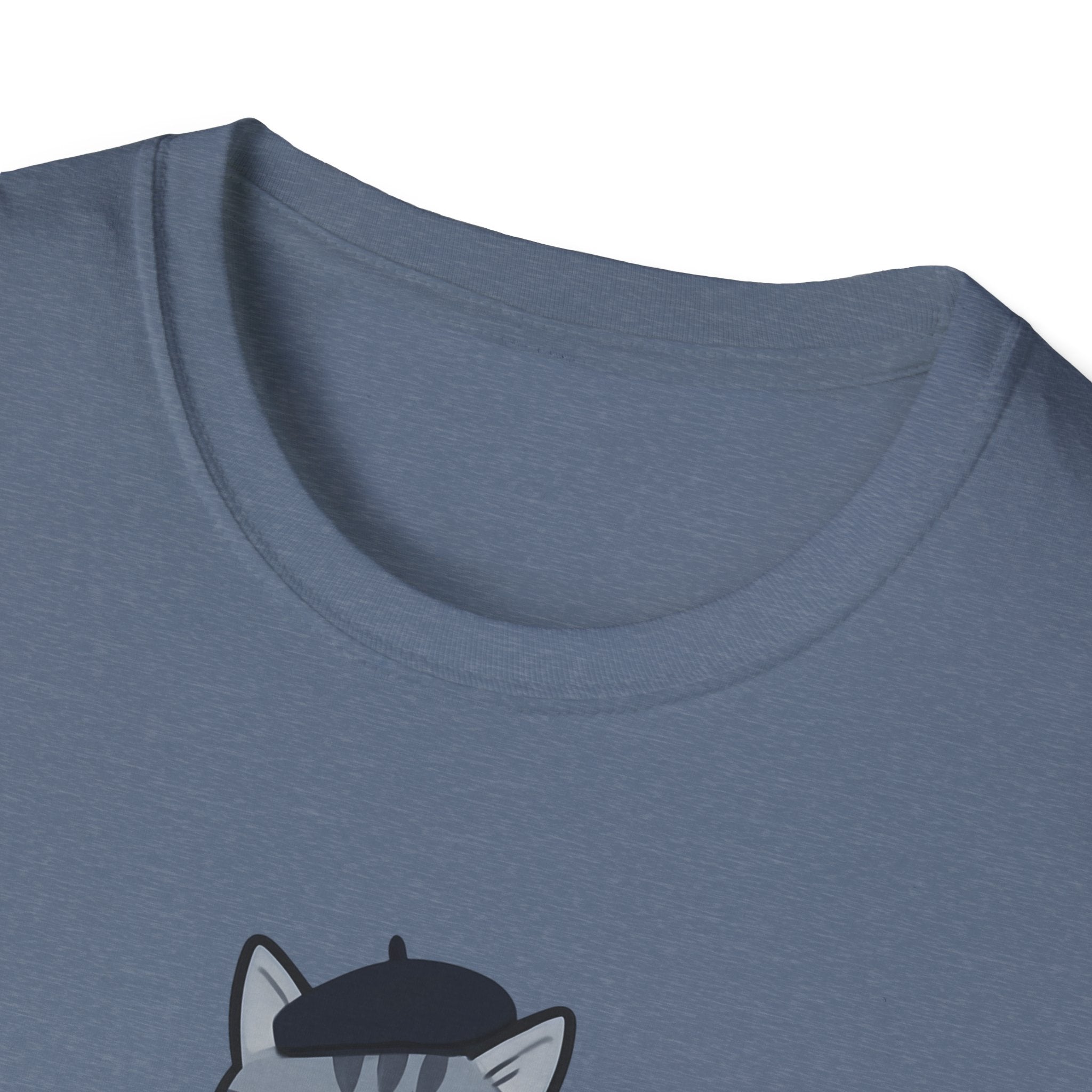 Artistic Catitude T-Shirt — Cute Gray Tabby Cat Graphic Tee