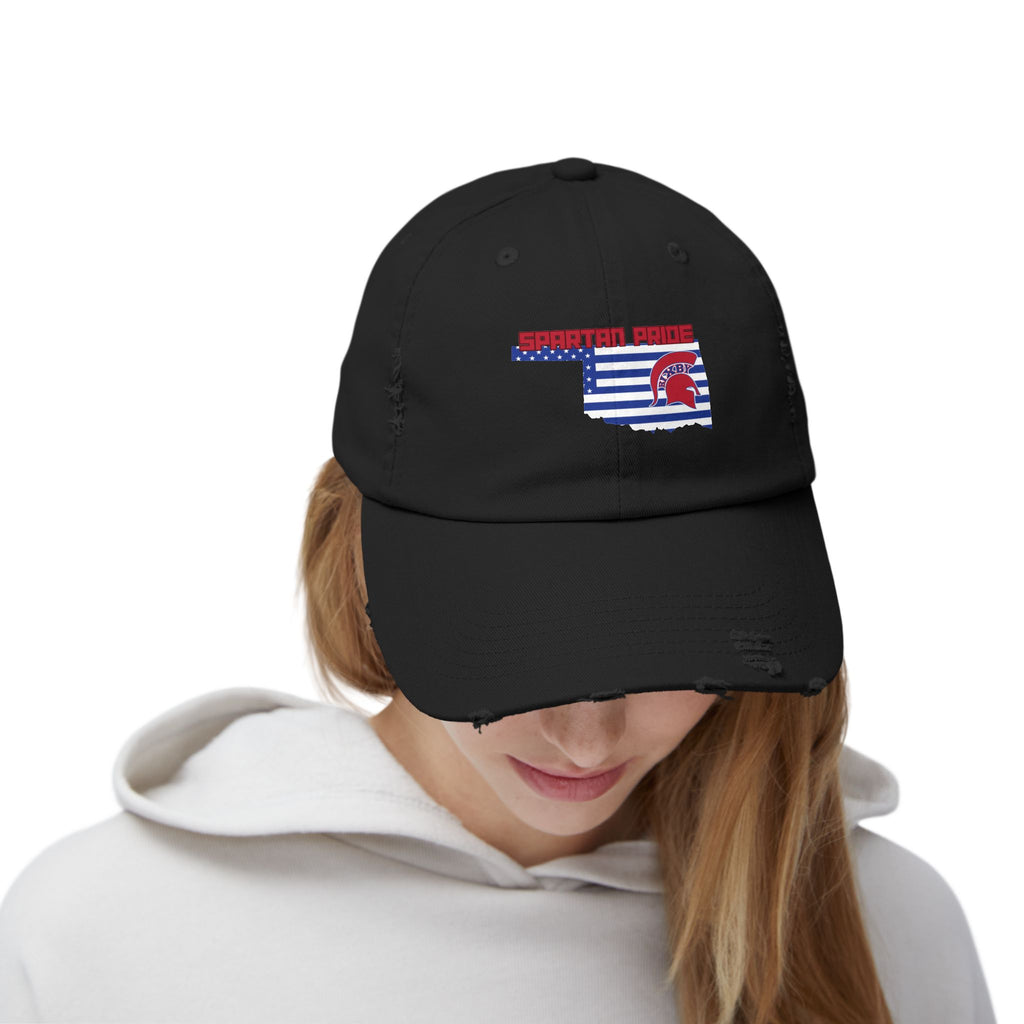 Bixby Spartan Pride Distressed Cap