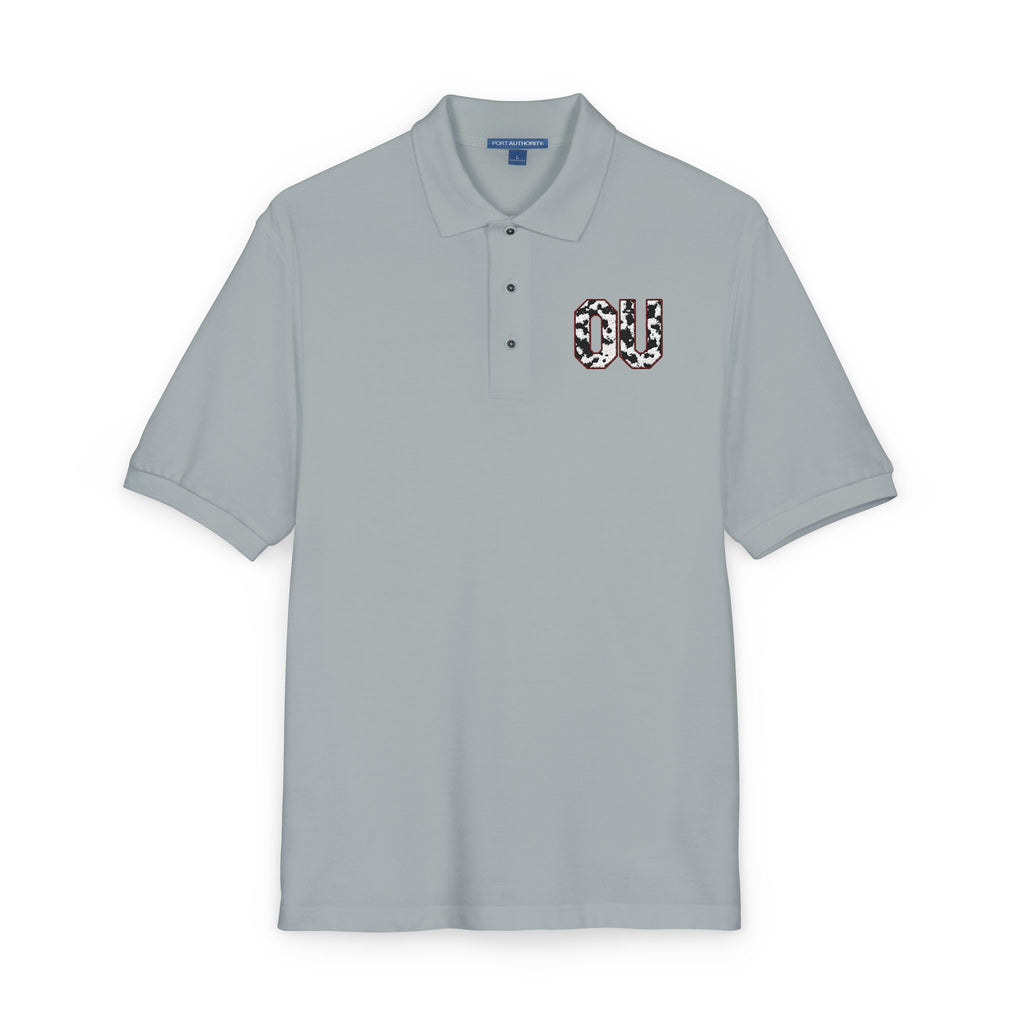 Embroidered 'OU'  Polo Shirt