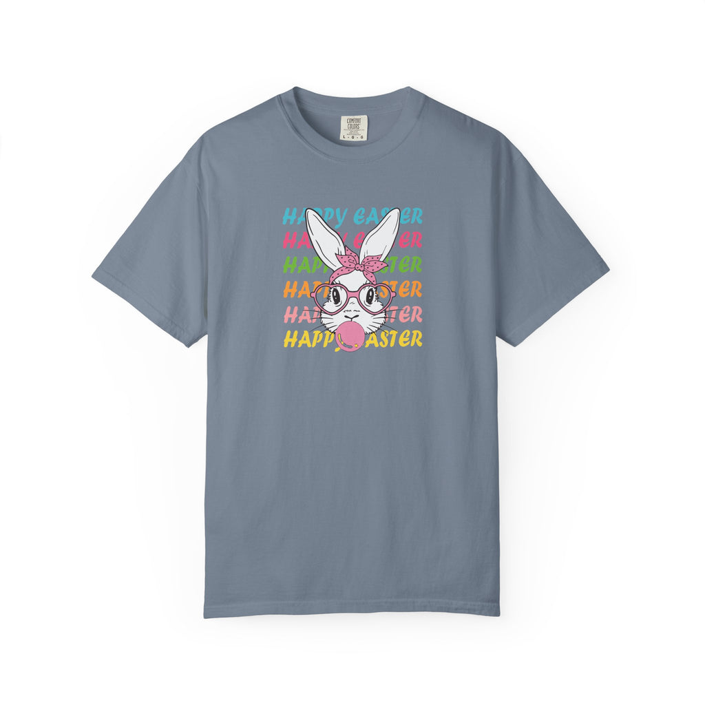 Easter Bunny Glasses T-Shirt — Happy Easter Pastel Graphic Tee