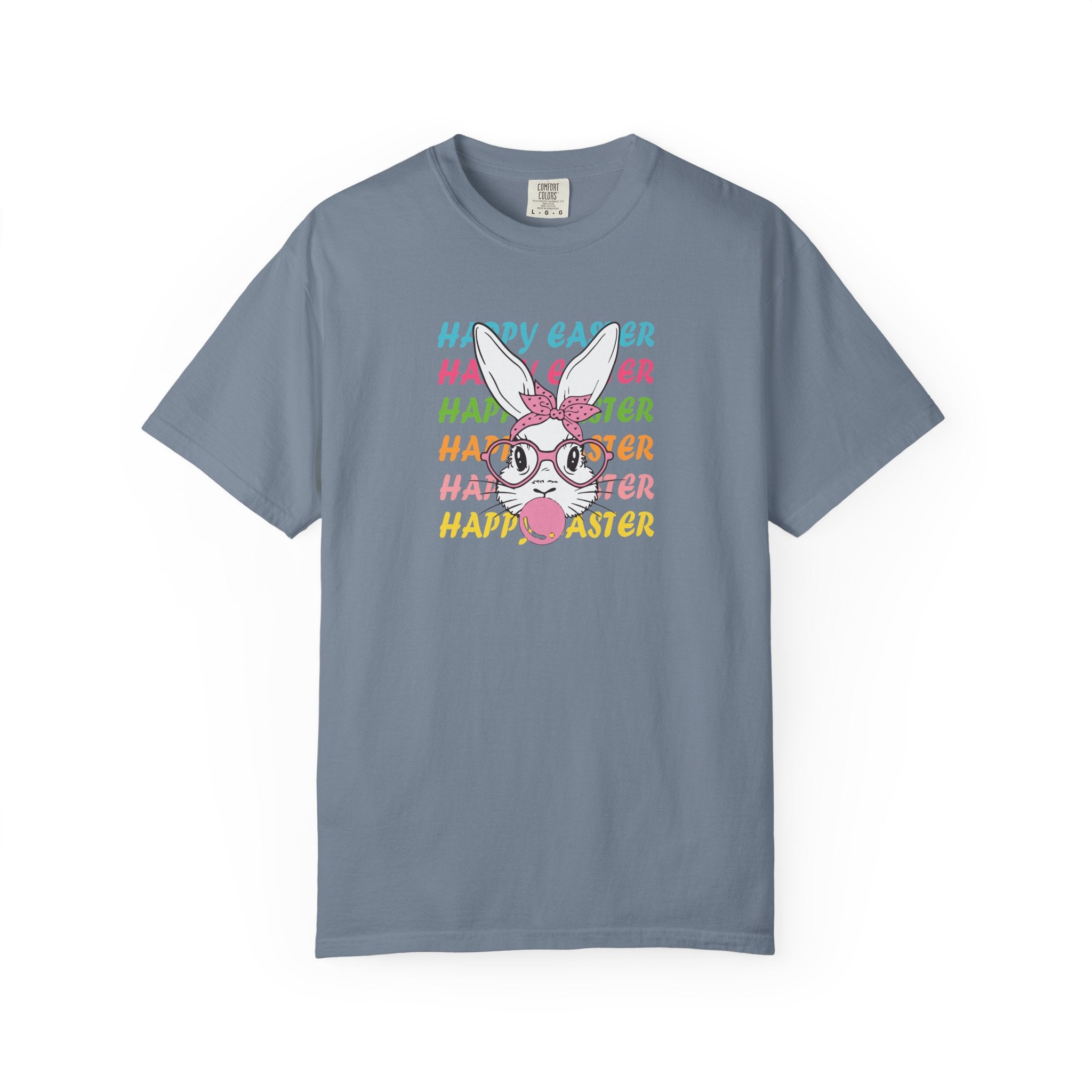 Easter Bunny Glasses T-Shirt — Happy Easter Pastel Graphic Tee