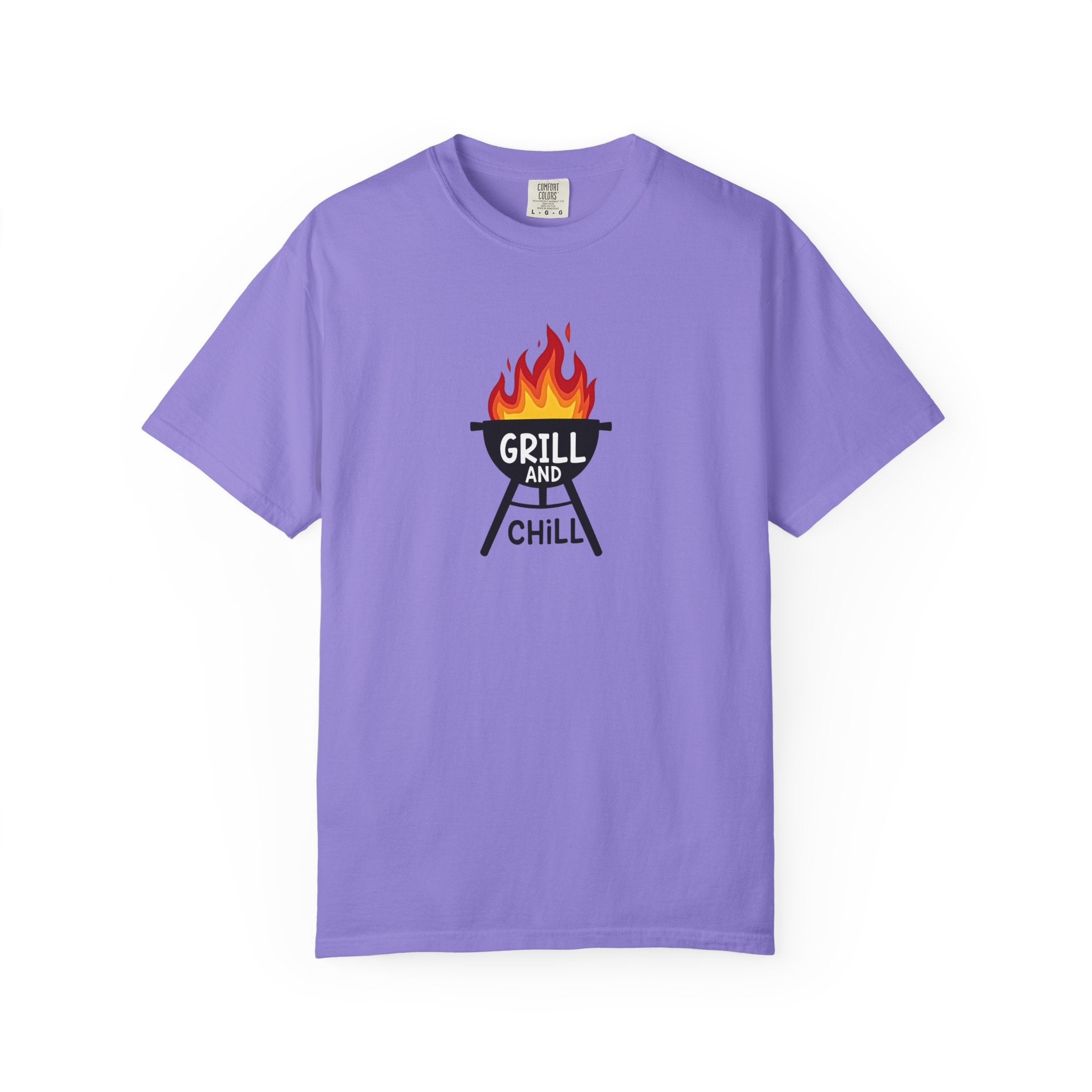 Grill and Chill T-Shirt — BBQ Graphic Tee for Grill Lovers