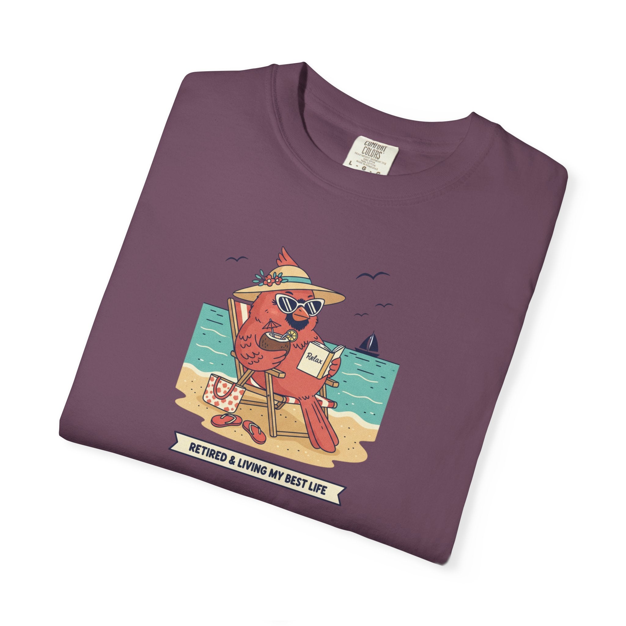 Beach Cardinal Relaxing T-Shirt — Retro Summer Tee