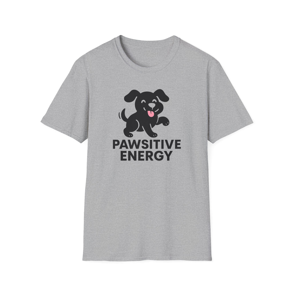 Pawsitive Energy T-Shirt — Cute Happy Puppy Graphic Tee for Dog Lovers