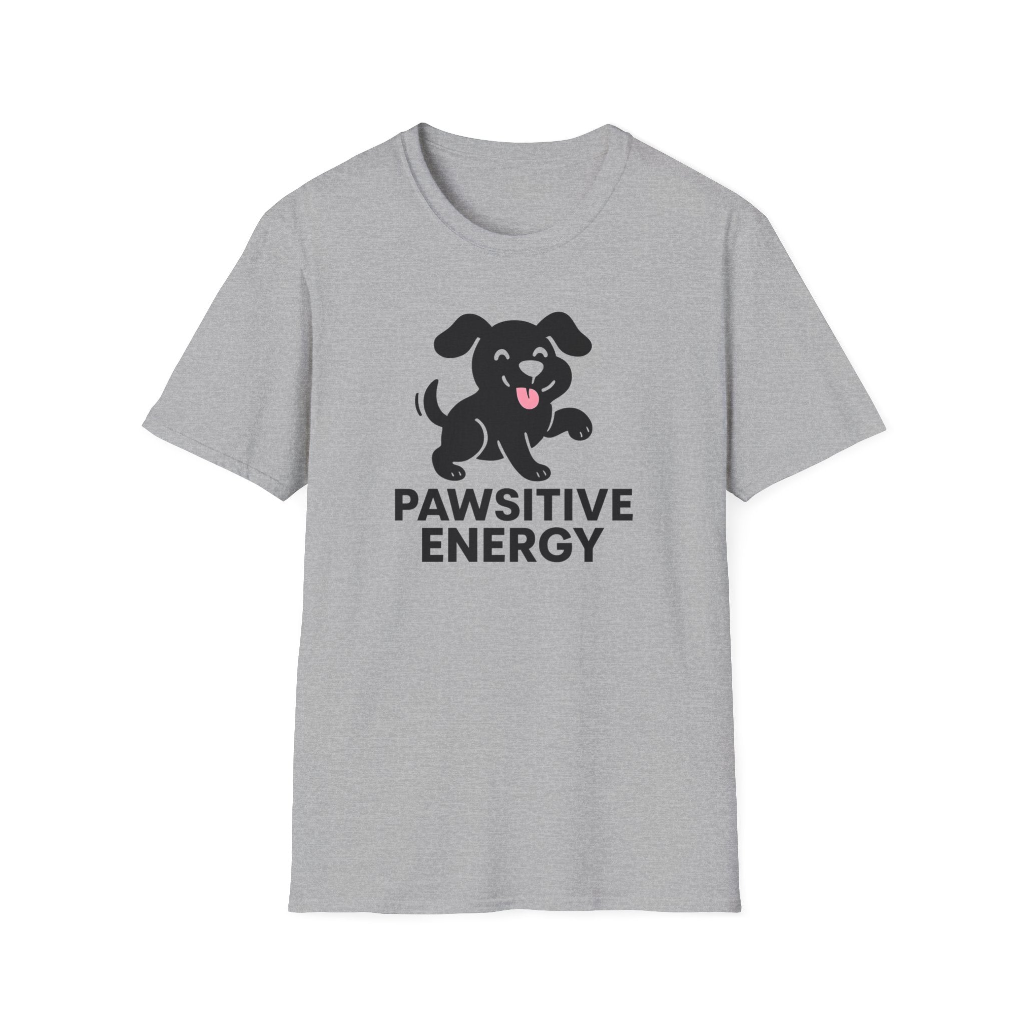 Pawsitive Energy T-Shirt — Cute Happy Puppy Graphic Tee for Dog Lovers