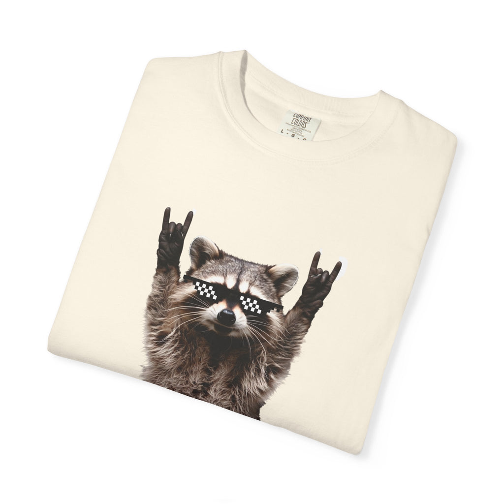 Rock On Raccoon T-Shirt — Cool Sunglasses Graphic Tee