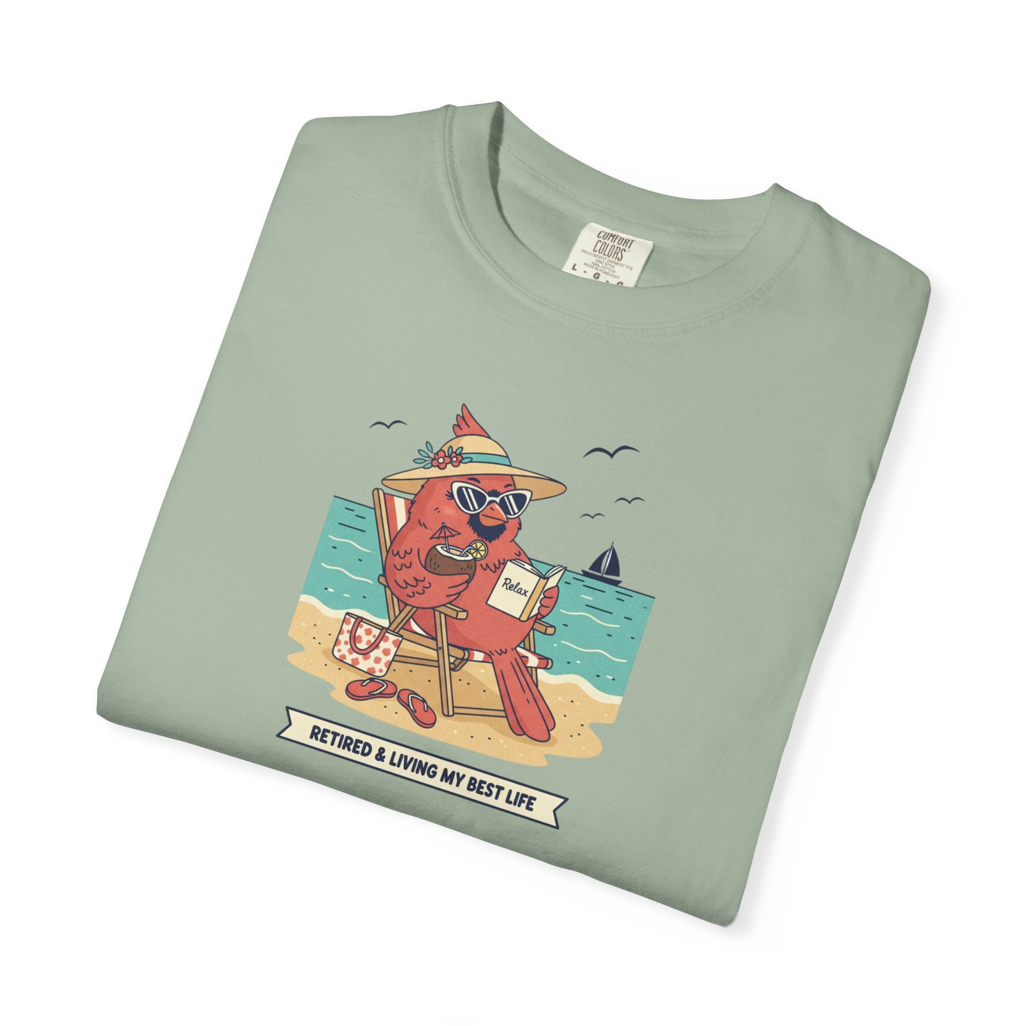 Beach Cardinal Relaxing T-Shirt — Retro Summer Tee